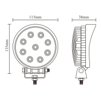 LED werklamp / breedstraler 27watt 27W